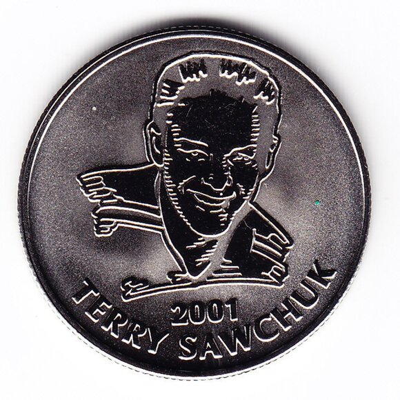 2001 Terry Sawchuk NHL All Stars Medal (b70) - Picture 1 of 2